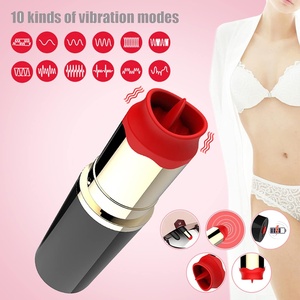 Vibrador con Forma de Lápiz Labial, Vibrador de Punto G con 10 Modos de Vibración, Juguete Sexual con Simulación de Lengua para una Estimulación Precisa - Product Image 2