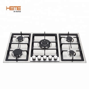 Estufa de Gas Empotrable de 5 Quemadores con Certificación CE, Fabricada en Acero Inoxidable, Electrodoméstico para Uso Doméstico - Product Image 1
