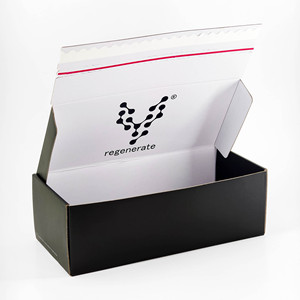 Scatola di Cartone Ondulato Nera <span class=keywords><strong>per</strong></span> Spedizioni Postali Personalizzata con Logo di Produzione Propria - Product Image 5