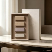 Boîte cadeau haut de gamme personnalisée, écologique, en papier ondulé avec revêtement UV recyclé, pour coffret de parfum, soins de la peau et cosmétiques