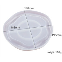 Moules à bijoux 3D en silicone ovale, plateau à roulement irrégulier, pour faire soi-même, bandeau pour gobelet De thé en résine époxy