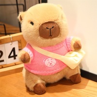 Nouvelle Peluche Capybara, Cochon d'Inde Aquatique en Peluche, Portant un Pull, Rembourrage en Coton PP, Matière Ultra Douce, Cadeau Animal en Peluche