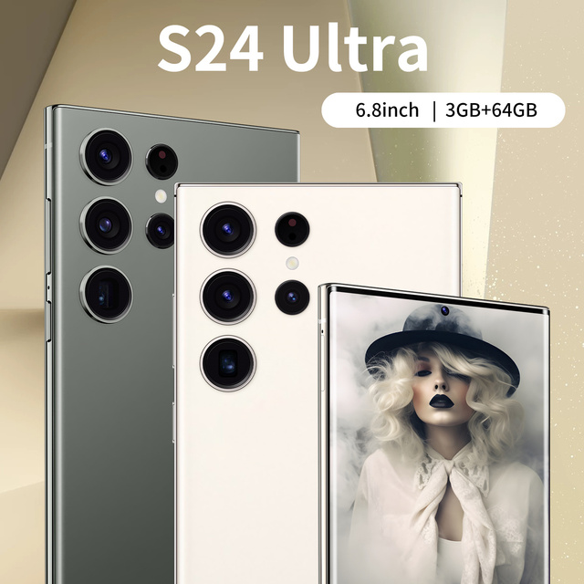 Phones S24 ultra Smartphones for S24 ultra 3+64GB 5G Dual SIM Cellphone Mobile Phone S24 ultra 5g Smartphone