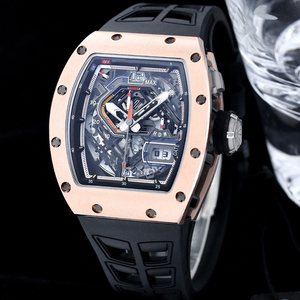 Reloj Mecánico de Lujo para Hombre, con Caja de Aleación de Titanio de Alta Gama, Movimiento Tourbillon Esqueleto Luminoso, Resistente al Agua, para Negocios - Product Image 1