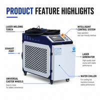 Nouvelle machine de soudage au laser à fibre portative Weihong 3000W, refroidie par eau, équipement 4-en-1 pour le soudage/découpe/nettoyage des métaux