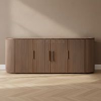 Meuble TV de salon en bois massif de style américain simple avec commode et rangement, personnalisable, livraison en kit