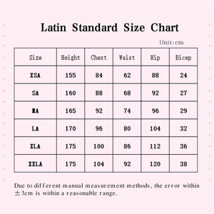 Robe de <span class=keywords><strong>concours</strong></span> de danse latine professionnelle pour adultes LD009, ornée de strass étincelants, ourlet asymétrique, tenue de danse de salon, samba - Product Image 5
