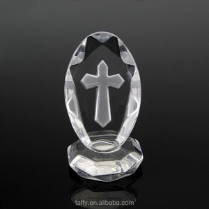 2026 Barato Lujoso Crucifijo de Cristal Católico de Pie para <span class=keywords><strong>Bautizo</strong></span>, Baby Shower, Recuerdos de Boda, Regalos Religiosos Grabados - Product Image 6