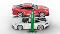 Système de levage de voiture à un seul poteau hydraulique à 2 niveaux GG LIFTERS pour garage domestique, capacité de levage de 2000 kg, hauteur de levage de 1820 mm C