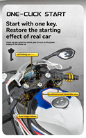 Nouveau style 2026 – Modèle réduit sous licence officielle BMW S1000RR 1:9 avec effet de fumée, jouet électrique ludique, nouveauté high-tech en métal pour garçon