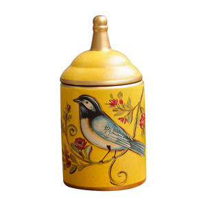 Decorative Storage Vintage <strong>Ceramic</strong> Kitchen Jars Storage Jars Retro Tea Candy Jar Tin Sugar Cans Organizer Paint Storage Tanks - Product Image 3