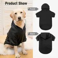 Sweat-shirt pour chien en polaire chaud avec logo personnalisé, respirant, pour chiens de petite et grande taille, vêtements de promenade en plein air