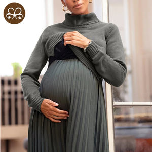 <span class=keywords><strong>Vestito</strong></span> Invernale Personalizzato con Vestibilità Perfetta e Comodo, a Maniche Lunghe, Ampio, per Maternità e <span class=keywords><strong>Allattamento</strong></span> - Product Image 5