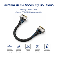 Câble coaxial micro 20 broches personnalisé, assemblage de câbles haute vitesse à pas de 0,4 mm pour module de casque VR