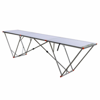 Table de fête familiale d'extérieur pour barbecue, table pliante de 3 m de long, table pour coller du papier peint