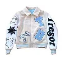 2025 Hit Product Chaquetas universitarias personalizadas para hombres Bordado de alta calidad Manga larga Tela de lona Fabricante directo