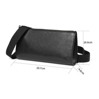 Sac à bandoulière en cuir véritable tendance de la mode Sac à bandoulière unique avec bandoulière en matériau PU imperméable à l'eau