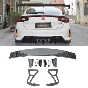 Alerón Trasero de Fibra de Carbono Seca Tipo GT para Honda Civic Type R FL5 Hatchback 2022-2023, Tuning Automotriz - Product Image 2