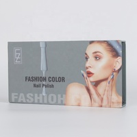 100% biodégradable cosmétique expédition boîte de papier cadeau conception pliante pour vernis à ongles bouteille d'huile mat stratification impression manipulation
