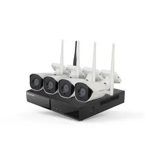 家庭CCTV智能相机高清防水无线安全系统与音频Nvr套件Tuya 1080p Wifi室内智能SD nvr套件