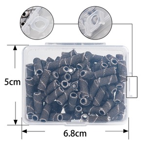 <b>Mini</b> Sanding Band 100pcs 3.1mm Expandable Nail <b>Drill</b> Machine Grinding Ring Manicure Salon Polishing Refill Bit Box Nail Tool - Product Image 5