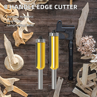 Mesin Pengukir Kayu dengan 8 Gagang untuk Penyegelan Tepi, Pemotong 4 Sisi untuk Pemangkasan dan Pembuatan Alur, Pemotong Burr untuk Tepi Kasar, Mesin Penggiling Fillet OEM