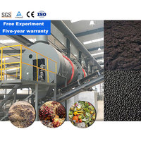 Ligne de production d'engrais organique composite LANE 1-10t/h, équipement de granulation de fumier animal, système d'engrais à base de compost de volaille