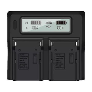 Cargador rápido de 3A con pantalla <span class=keywords><strong>LCD</strong></span> para cámara Sony NP-F970/F750, dispositivo de carga de batería de doble NP-F960, USB, <span class=keywords><strong>Digital</strong></span> - Product Image 2
