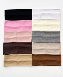 عصابة رأس منسوجة بلون ثابت للرجال/النساء إكسسوارات متعددة الاستخدامات تمتص العرق للرياضة واليوجا - Product Image 1