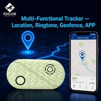 Traceur GPS intelligent compact et étanche pour animaux de compagnie avec Bluetooth, localisation en temps réel via application, alerte géofence et autonomie de plus de 20 heures pour chats et chiens