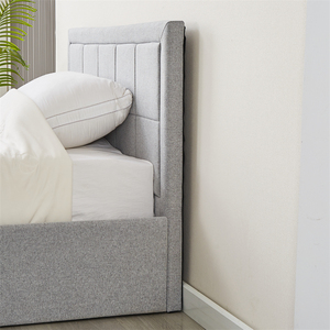 Disponibile a Basso Prezzo, Letto Morbido Queen/Double Size con Struttura Imbottita in Tessuto, Arredamento per Casa e Appartamento con Design Personalizzabile - Product Image 6