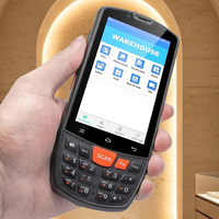 Terminal Android portable 4G Wi-Fi à écran tactile avec clavier, ordinateur mobile PDA pour entrepôt, processeur Octa-core, IP65