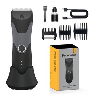 Maquinilla de afeitar eléctrica inalámbrica <span class=keywords><strong>para</strong></span> la ingle y el cuerpo con logotipo personalizado <span class=keywords><strong>para</strong></span> áreas sensibles, máquina de afeitar indolora con hoja de cerámica <span class=keywords><strong>para</strong></span> hombres - Product Image 4