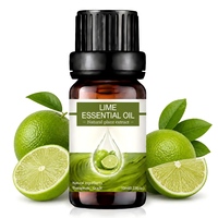 Huile Essentielle de Zeste de Citron Vert Frais 10ml, 100% Pure et Naturelle, Qualité Supérieure, Pressée à Froid, pour Diffuseur, Soins de la Peau, Shampoing (Marque Blanche)