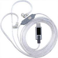 Câble d'écouteurs KZ M2 original à double microphone, plaqué argent, mâle-mâle, type-C, 3,5 mm, câble détachable, câble pour casque de jeu
