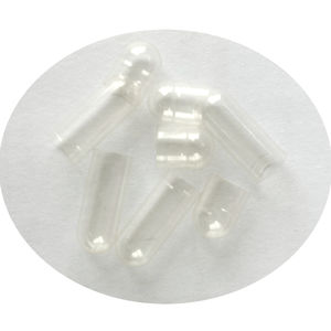 Cápsula vacía vegana, tamaño 00, transparente - Product Image 1