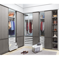 Nouvelle armoire en bois moderne blanc dernières conceptions d'ensemble de chambre à coucher de lit double