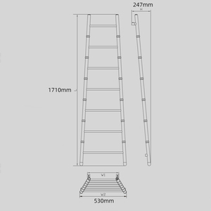 Étagère à serviettes à 7 niveaux / <span class=keywords><strong>support</strong></span> mural – Offre spéciale pour salle de bain - Product Image 3
