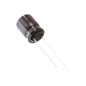 Condensateur radial TH UPA1A821MPD6 à travers trou, 820 µF, aluminium, 20 %, 10 V - Product Image 1