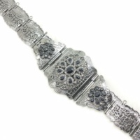 C classique fleurs brillant strass algérien marocain ceinture robe de mariée vêtements chaîne vêtements accessoires acceptés personnalisé