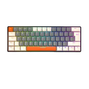 Multi color matching customized 62 key mini keyboard Free Wolf T60 mechanical keyboard For game notebook office computer