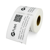 5 etiquetas multifuncionales grandes Dymo 99015 rollo de etiquetas 70mm X 54mm X 320 etiquetas compatibles con impresoras Dymo