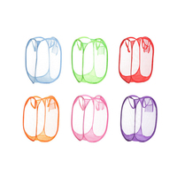 Organisateur pliable en nylon pour un usage domestique Panier de rangement pour vêtements sales Panier à linge pliable pour salle de bain