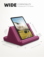 Support de tablette mains libres Lamicall PL02, coussin de lit souple avec poche latérale pour téléphone portable et tablette