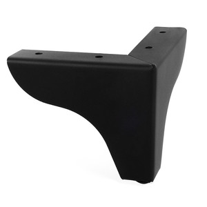 Gamba in metallo Aspen h100 120x120 finitura cromata e nera - Product Image 3