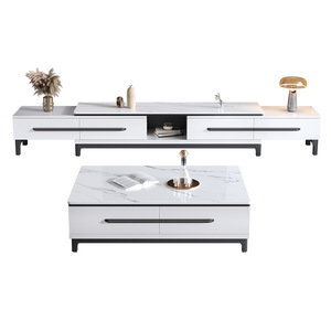 Juego de Muebles de TV y Mesa de Centro Dazhang Jiaju, Estilo Moderno Minimalista, Extensible, de Lujo Ligero para Sala de Estar - Product Image 5
