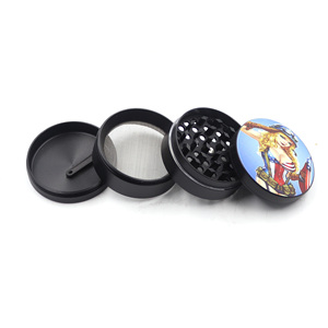 Di alta qualità 4 pezzi 50 millimetri 2 pollici Americano bella ragazza in lega di zinco di spezie tabacco herb sigaretta grinder accessori per il fumo - Product Image 4