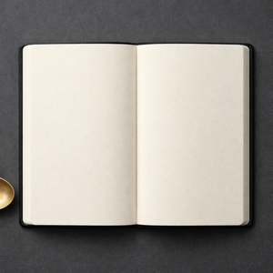 Diario de Tapa Dura de Cuero PU Negro con Grabado en Relieve Dorado, Cuaderno con Diseño de Luna Creciente, Diario de Escritura Premium para Notas y Apuntes - Product Image 3