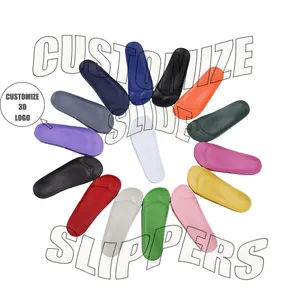 Super Soft PU Slide Sandals Beach Custom Slides Logo Plus Size Footwear Summer Slipper Customized Boxes For Slides For Men Women