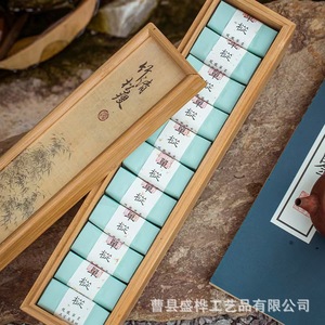 Wooden Storage <b>Box</b> Rectangle Solid Color Standing Type For <b>Tea</b> Or Calligraphy Paper Shandong A24097 - Product Image 2